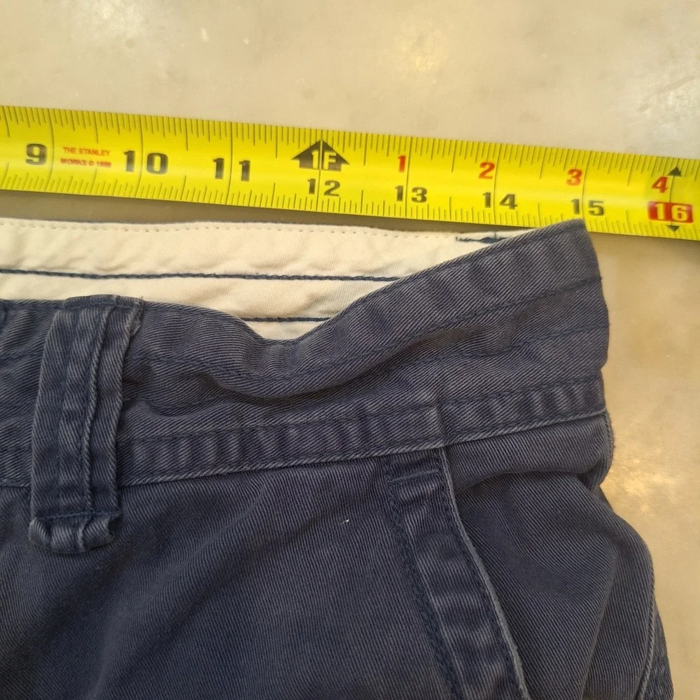 Vtg 90s Polo Ralph Lauren Cargo Shorts Mens 30 Blue Classic Chino Cotton Utility